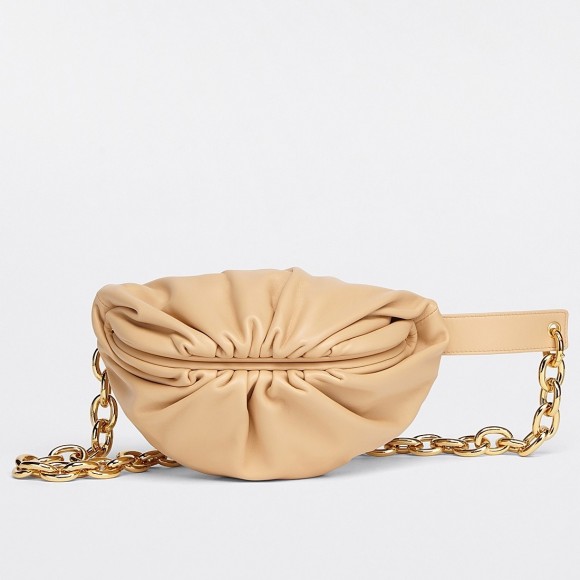 Bo*te*ga ve*ne*ta the pouch belt bag in almond lambskin