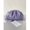 Bottega Veneta Mini Pouch with Strap in Wisteria Intrecciato Lambskin