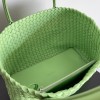 Bottega Veneta Cabat Medium Bag In Pistachio Intrecciato Lambskin