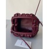 Bottega Veneta Mini Pouch with Strap in Bordeaux Intrecciato Lambskin