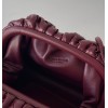 Bottega Veneta Mini Pouch with Strap in Bordeaux Intrecciato Lambskin