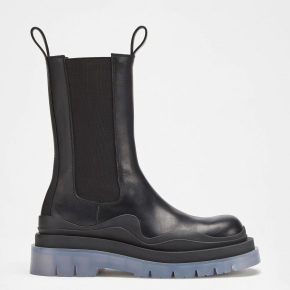 Bo*te*ga ve*ne*ta bv tire chelsea boots with transparent sole