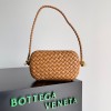 Bottega Veneta Knot Minaudiere On Strap In Camel Intreccio Lambskin