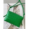 Bottega Veneta Loop Mini Bag In Green Intrecciato Lambskin