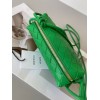 Bottega Veneta Loop Mini Bag In Green Intrecciato Lambskin