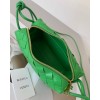 Bottega Veneta Loop Mini Bag In Green Intrecciato Lambskin