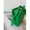 Bottega Veneta Loop Mini Bag In Green Intrecciato Lambskin