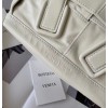 Bottega Veneta Arco Mini Bag In White Intrecciato Leather