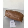 Bottega Veneta Mini Pouch with Strap in Caramel Intrecciato Lambskin