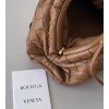 Bottega Veneta Mini Pouch with Strap in Caramel Intrecciato Lambskin