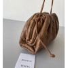 Bottega Veneta Mini Pouch with Strap in Caramel Intrecciato Lambskin