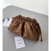 Bottega Veneta Mini Pouch with Strap in Caramel Intrecciato Lambskin