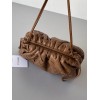 Bottega Veneta Mini Pouch with Strap in Caramel Intrecciato Lambskin