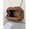 Bottega Veneta Mini Pouch with Strap in Caramel Intrecciato Lambskin