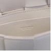 Bottega Veneta Cassette Belt Bag In White Lambskin