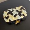 Bottega Veneta Knot Minaudiere Clutch In Multicolour Intrecciato Lambskin