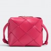 Bottega Veneta Mini Cassette Camera Bag In Cranberry Lambskin