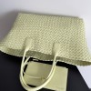 Bottega Veneta Cabat Large Bag In Zest Washed  Intrecciato Lambskin