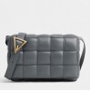 Bottega Veneta Padded Cassette Bag In Thunder Intrecciato Lambskin