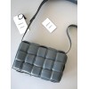 Bottega Veneta Padded Cassette Bag In Thunder Intrecciato Lambskin