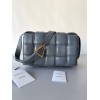 Bottega Veneta Padded Cassette Bag In Thunder Intrecciato Lambskin