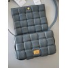 Bottega Veneta Padded Cassette Bag In Thunder Intrecciato Lambskin