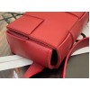 Bottega Veneta Cassette Belt Bag In Red Lambskin