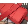 Bottega Veneta Cassette Belt Bag In Red Lambskin