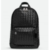 Bottega Veneta Small Backpack In Black Intrecciato Calfskin