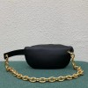 Bottega Veneta The Pouch Belt Bag In Black Lambskin