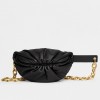 Bottega Veneta The Pouch Belt Bag In Black Lambskin