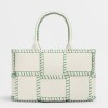 Bottega Veneta Arco Small Tote with Green Overlock Stitching