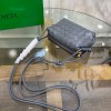 Bottega Veneta Loop Mini Bag In Grey Intrecciato Lambskin