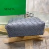 Bottega Veneta Loop Mini Bag In Grey Intrecciato Lambskin