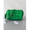 Bottega Veneta Padded Cassette Bag In Parakeet Intrecciato Lambskin