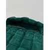 Bottega Veneta Chain Cassette Bag In Green Intrecciato Suede Calfskin