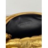 Bottega Veneta BV Jodie Mini Bag In Gold Metallic Intrecciato Leather