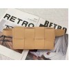 Bottega Veneta Cassette Belt Bag In Beige Lambskin