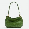 Bottega Veneta Clicker Small Bag in Avocado Intrecciato Lambskin