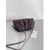 Bottega Veneta Mini Pouch with Strap in Grape Intrecciato Lambskin