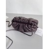 Bottega Veneta Mini Pouch with Strap in Grape Intrecciato Lambskin