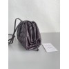 Bottega Veneta Mini Pouch with Strap in Grape Intrecciato Lambskin