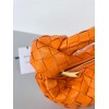 Bottega Veneta BV Jodie Mini Bag In Orange Intrecciato Lambskin