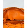 Bottega Veneta BV Jodie Mini Bag In Orange Intrecciato Lambskin