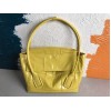 Bottega Veneta Arco Medium Bag In Yellow Intrecciato Leather