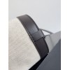 Bottega Veneta Large Flip Flap Bag in Canvas with Fondant Leather