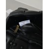 Bottega Veneta Chain Cassette Bag In Black Intrecciato Lambskin