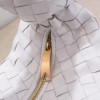 Bottega Veneta BV Jodie Teen Bag In White Intrecciato Lambskin