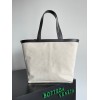 Bottega Veneta Medium Flip Flap Bag in Canvas with Fondant Leather