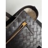 Bottega Veneta Medium Flip Flap Bag in Canvas with Fondant Leather
